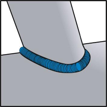 Meule d'ébarbage coudée pour aluminium A24NSG 115x7,2mm 