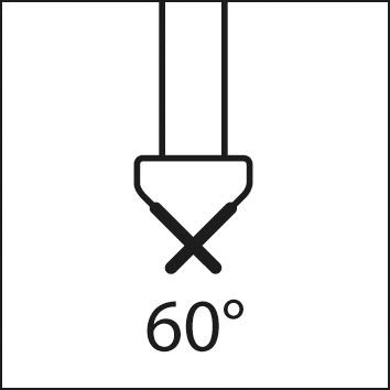 Outil multifonction carbure monobloc 60° 16mm  