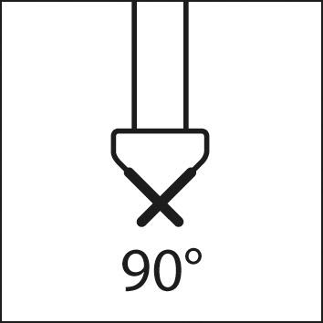 Outil multifonction carbure monobloc 90° 8mm  