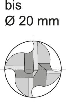 Fraise d'ébauche longue DIN844 HSSCo8 type NR 12mm  