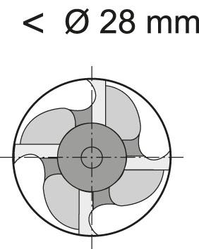 Fraise d'ébauche courte DIN844 HSSE-PM FIRE type NRf 12mm  