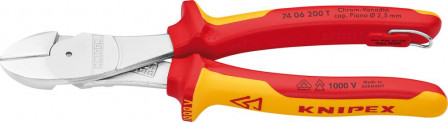 Pince coupante diagonale grande puissance VDE TT avec branches multicomposant 200mm 