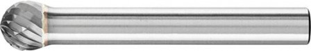 Fraise sur tige carbure forme sphérique 0807 3PLUS6mm 8x7mm 