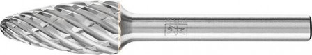Fraise sur tige carbure forme ogive bout rond 1225STEEL 6mm 12x25mm 
