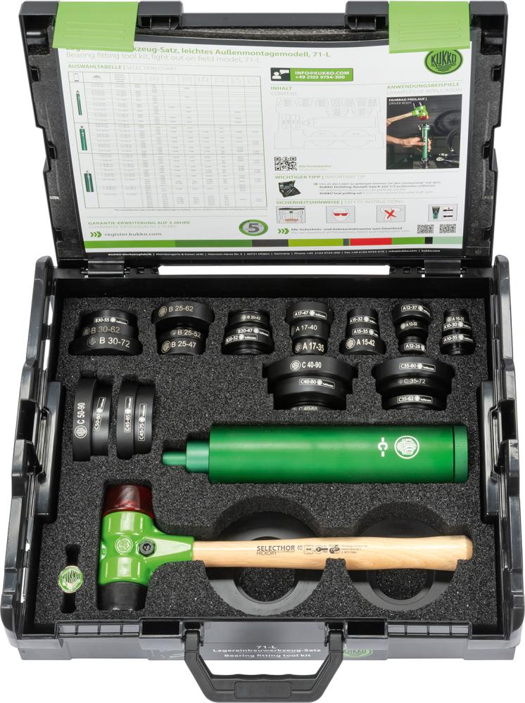 Jeu d'outils de montage pour palier à roulement 