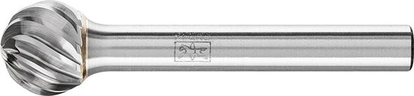 Fraise sur tige carbure forme sphérique 1210 inox 6mm 12x10,8mm