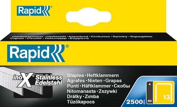 Agrafes inox 13/06 pack de 2500 pièces 