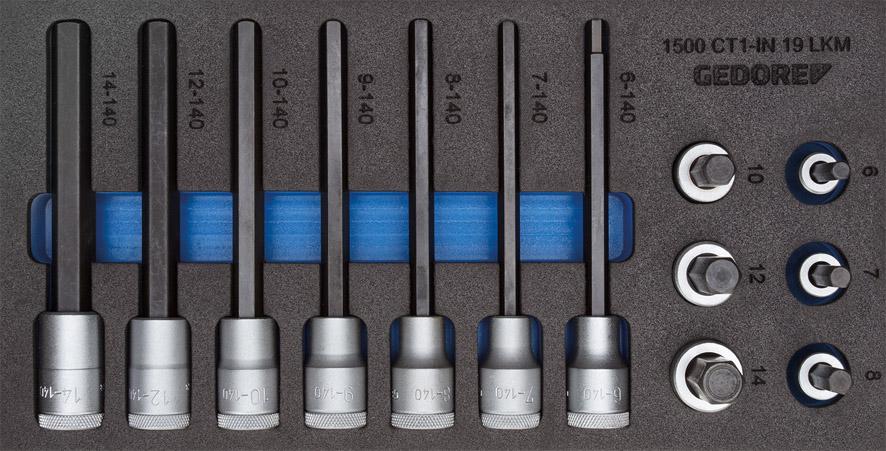 Module d'outillage CT1/3 embouts de vissage six pans femelle