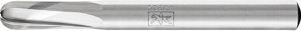 Fraise sur tige HSS formecyl. bout arrondi C 0616 1 6mm 6x16mm