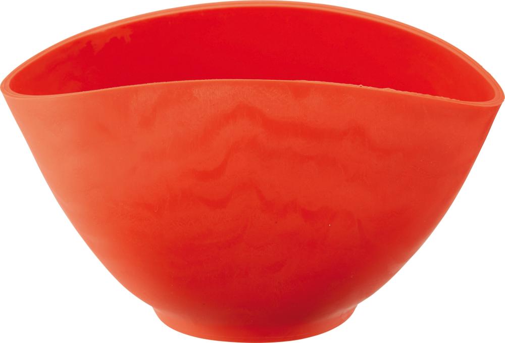 Bol à plâtre caoutchouc 130x95mm rouge 