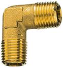 Raccord coudé laiton 2 filetages mâles R1/4