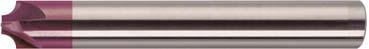 Fraise quart de cercle carbure monobloc TiALN 2,0mm