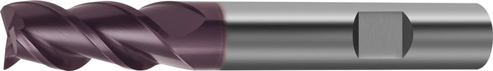 Fraise longue DIN 6527 carbure monobloc TiALN D3 45° 3mm  