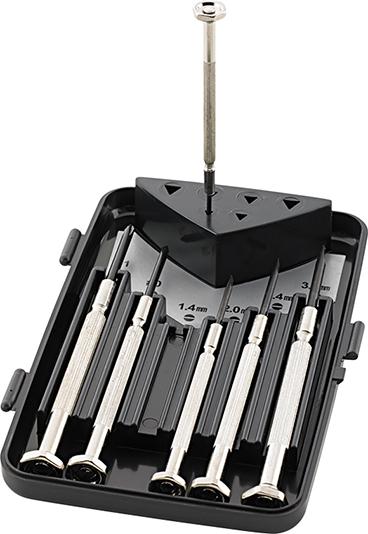 Jeu de tournevis d'horloger 6 pièces