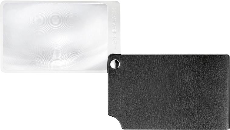Loupe carte bancaire noire visoPOCKET 2,5x cuir  