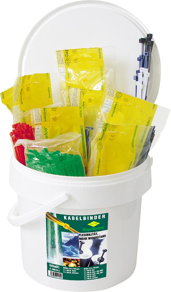 Jeu de colliers nylon 1500 pièces