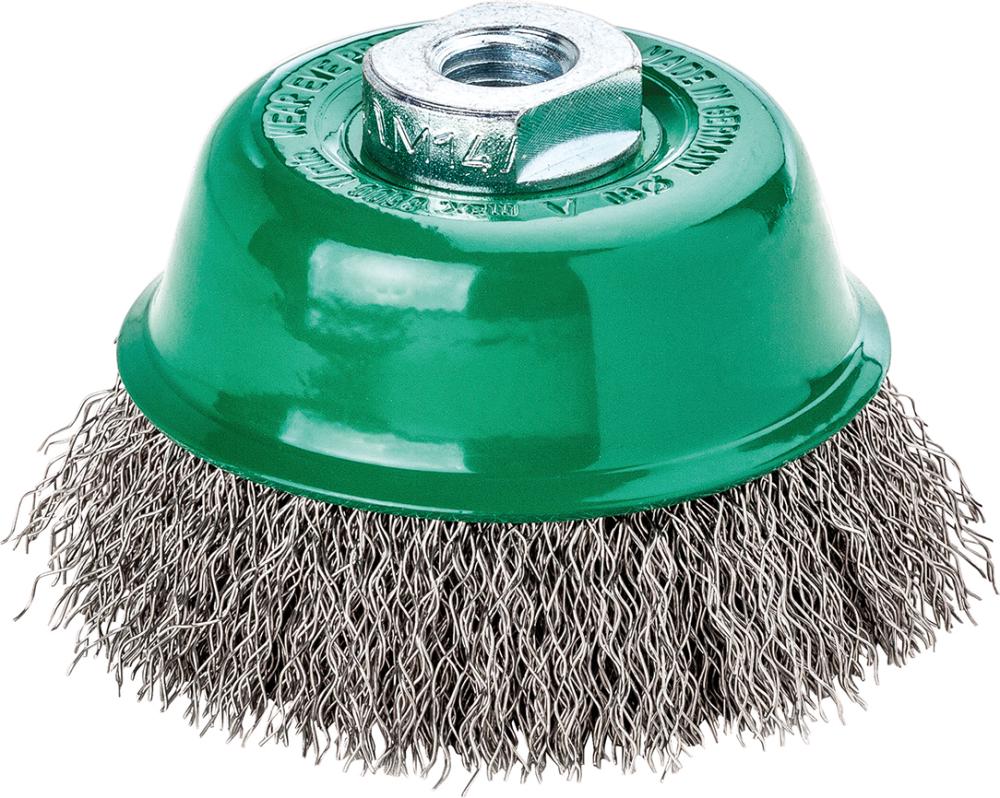 Brosse boisseau inox ondulée 65x0,35mm 