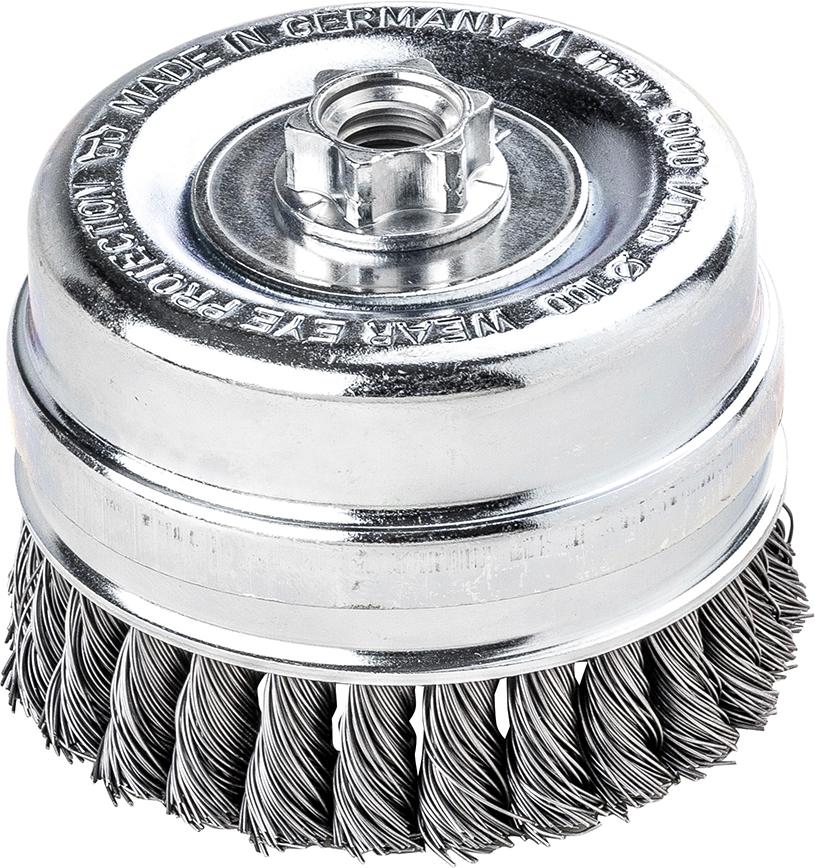 Brosse boisseau acier M14torsadée 80x0,5mm 