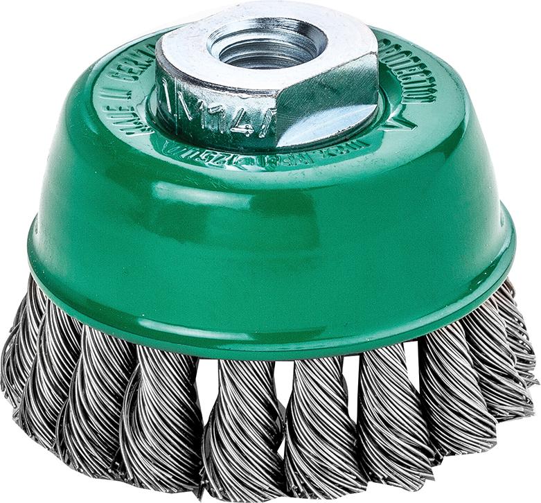 Brosse boisseau inox torsadée 65x0,35mm 