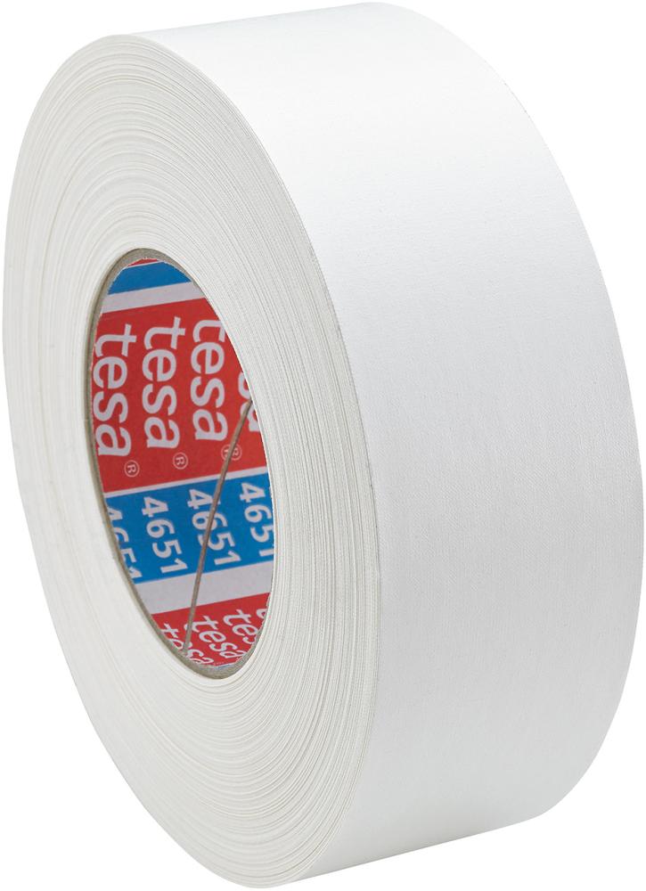 Ruban adhésif tissé 4651-08 revêtement PVC 19mmx50m blanc 