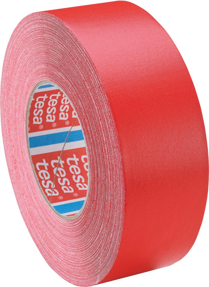 Ruban adhésif tissé 4651 revêtement PVC 19mmx50m rouge 