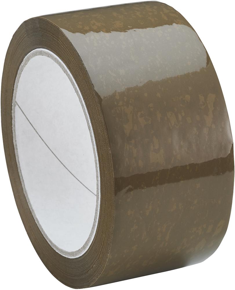 Bande d'emballage F290 polypropylène avec colle caoutchouc naturel 50mmx66mbrun
