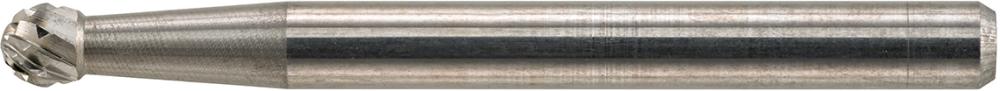 Mini-fraise sur tige carbure forme sphérique 0302 C 3mm 3x2mm