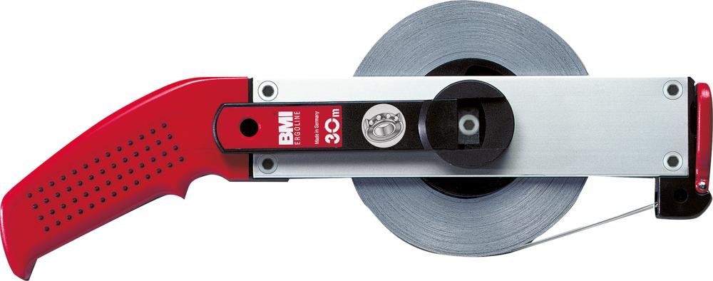 Mètre-ruban à cadre acierblanc 20mx13mm début de mesure A Flextop Ergoline