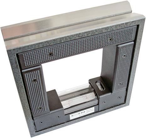 Niveau droit à cadre 100x100mm/0,1mm/m 