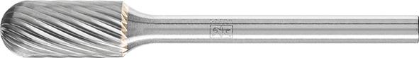 Mini-fraise sur tige carbure forme cyl. bout arrondi 0613 5 3mm 6x13mm