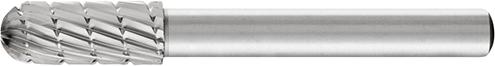 Fraise sur tige HSS formecyl. bout arrondi C 0820 3 6mm 8x20mm 