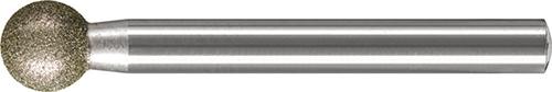 Meule sur tige diamant D126 forme sphérique 10x6mm