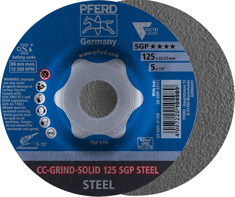 Meule CC-Grind Solid SGP STEEL 125mm  