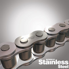 CHAINE A ROULEAUX INOX 12,7D 3,05M -10 Ft 40-2 ASA INOX